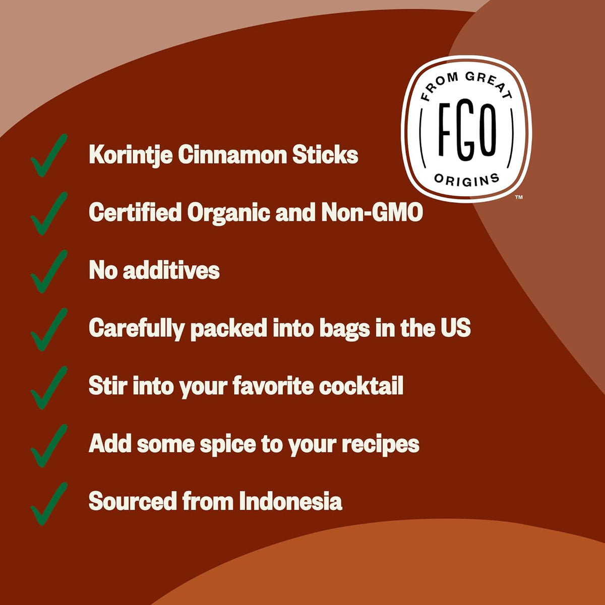 Organic Cinnamon Sticks Whole, 16Oz Bulk Resealable Pouch, 100+ Sticks, 2 ¾” Stick Size, Raw Spice from Indonesia (Korintje), Great for Tea, Desserts or Cooking, Non-Gmo (Pack of 1)